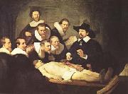 REMBRANDT Harmenszoon van Rijn The Anatomy Lesson of Dr.Nicolaes Tulp (mk08) oil painting on canvas